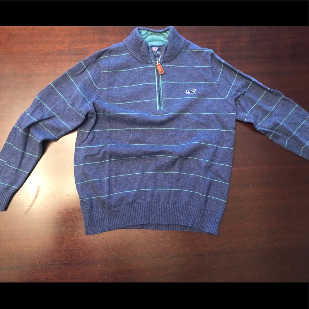 Boys Vineyard Vines quarter zip sweater
